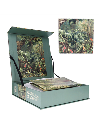 PUZZLE 1000 PCS + POCHON THE DYBDAHL V JUNGLE - Kiub