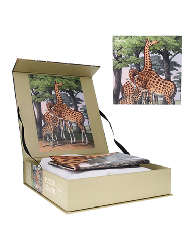 PUZZLE 1000 PCS + POCHON THE DYBDAHL V GIRAFES - kiub