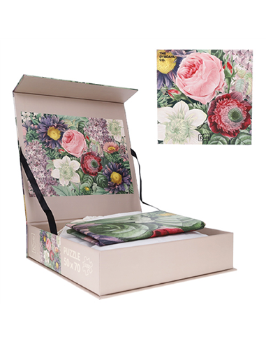 PUZZLE 1000 PCS + POCHON THE DYBDAHL H FLEURS - kiub