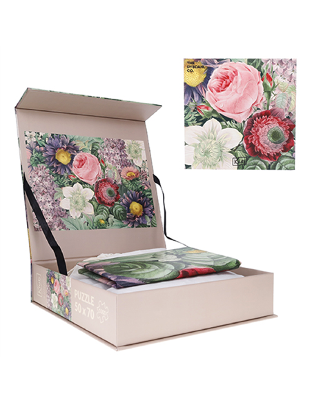 PUZZLE 1000 PCS + POCHON THE DYBDAHL H FLEURS - kiub