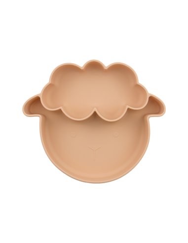 Assiette Compartimentée Mouton Abricot - choo
