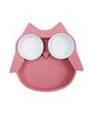 Assiette Compartimentée Hibou Elia Fuchsia - Choo