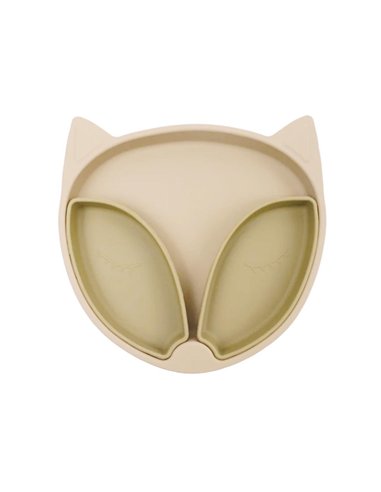 Assiette Compartimentée Renard Malo Sable - choo
