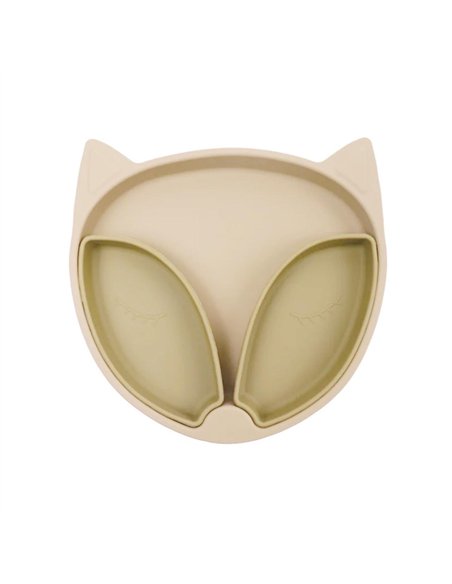Assiette Compartimentée Renard Malo Sable - choo