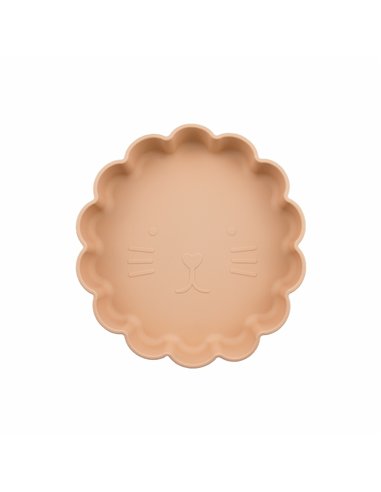 Assiette en Silicone Chat Cathy Abricot - Choo