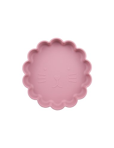 Assiette en Silicone Chat Cathy Rose Foncé - Choo