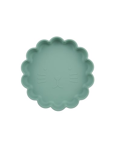 Assiette en Silicone Chat Cathy Menthe - Choo