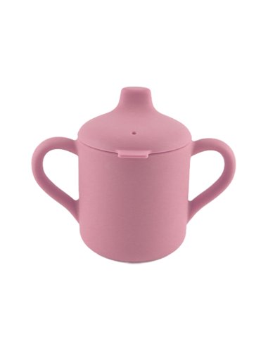 Tasse d'apprentissage en Silicone Roger Rose Foncé - choo