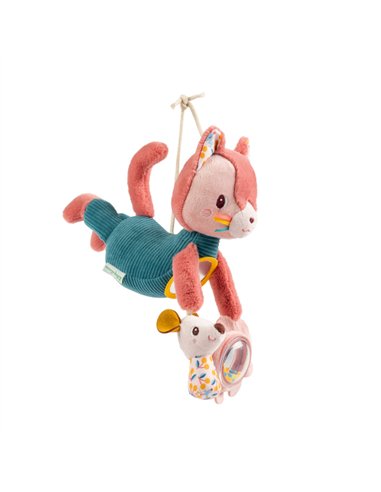 Peluche chat à suspendre - Jeanne acti-nomade - lilliputiens