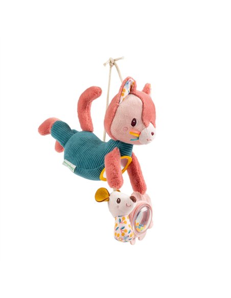 Peluche chat à suspendre - Jeanne acti-nomade - lilliputiens