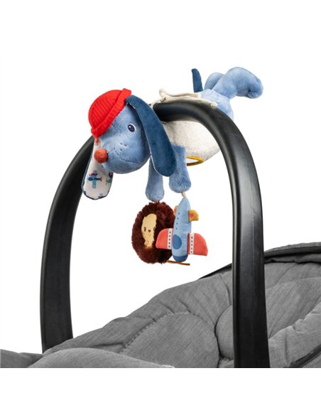 Peluche chien à suspendre - Jules acti-nomade - lilliputiens