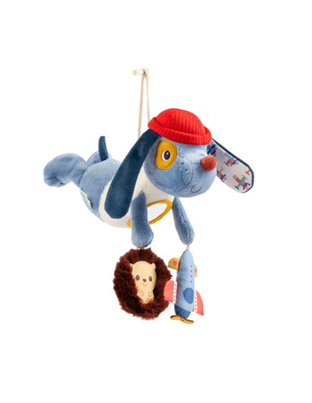 Peluche chien à suspendre - Jules acti-nomade - lilliputiens