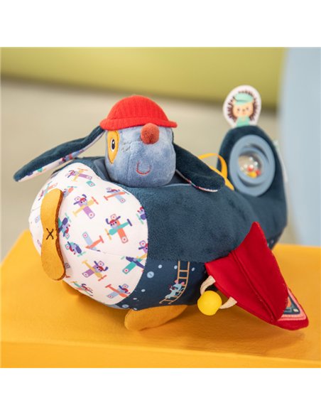 Jouet d'activités avion pour bébé Jules le chien - lilliputiens