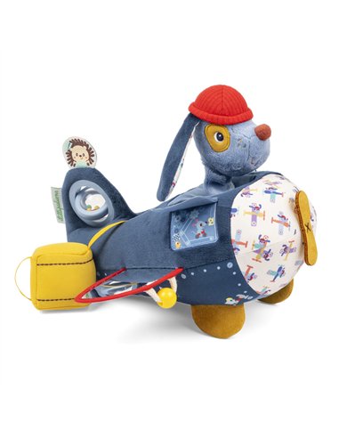 Jouet d'activités avion pour bébé Jules le chien - lilliputiens