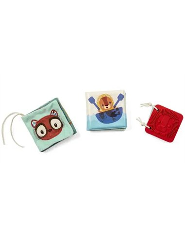 SET DE NAISSANCE - 3 LIVRES SENSORIELS JUNGLE - lilliputiens