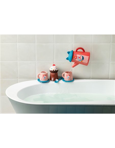 Jouet de bain - Set de thé Jeanne le chat - lilliputiens
