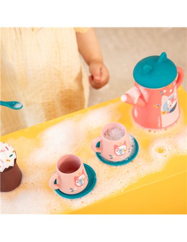 Jouet de bain - Set de thé Jeanne le chat - lilliputiens