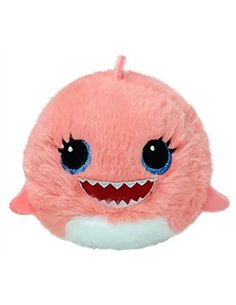 BEANIE BOUNCERS PELUCHE- REEF LE REQUIN ROSE - Ty