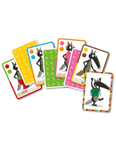 JEUX DE CARTES - LE JEU DE CARTES DU LOUP QUI VOULAIT CHANGER DE COULEUR - auzou