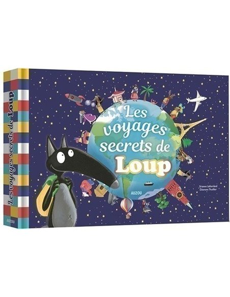 PAPIERS DÉCOUPÉS - LES VOYAGES SECRETS DE LOUP - Auzou