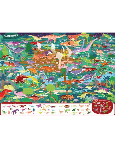 CHERCHE ET TROUVE GÉANT - L'ÈRE DES DINOSAURES - Auzou