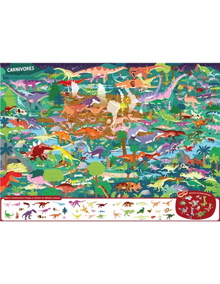 CHERCHE ET TROUVE GÉANT - L'ÈRE DES DINOSAURES - Auzou