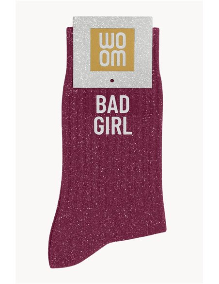 Chaussettes à paillettes Bad Girl Violet - woom