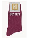 Chaussettes à paillettes Besties Violet - woom