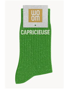 Chaussettes à paillettes Capricieuse Matcha - woom