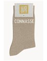 Chaussettes à paillettes Connasse Beige - woom