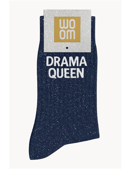 Chaussettes à paillettes Drama Queen Marine - woom