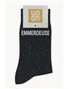 Chaussettes à paillettes Emmerdeuse Noir - Woom