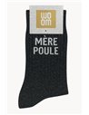 Chaussettes à paillettes Mère Poule Noir - Woom