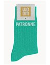 Chaussettes à paillettes Patronne Green Queen - woom