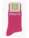 Chaussettes à paillettes Pipelette Rose Fuschia - woom