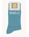 Chaussettes à paillettes Rebelle Turquoise - woom