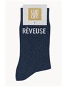 Chaussettes à paillettes Rêveuse Marine - woom