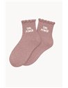 Chaussettes à paillettes Girl Power Rose Gold (enfant) - woom