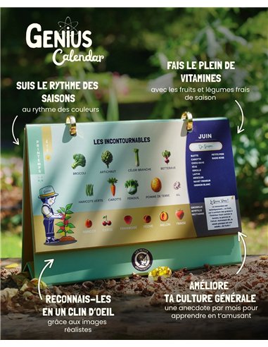 Calendrier GENIUS - genius cut - les petits architectes