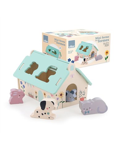 Boîte à formes Maison des animaux - Sarah Betz - Vilac