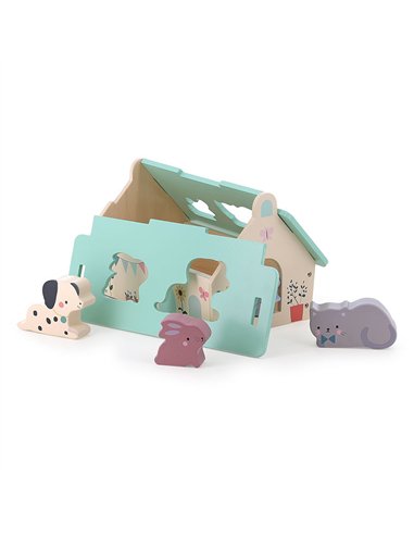 Boîte à formes Maison des animaux - Sarah Betz - Vilac