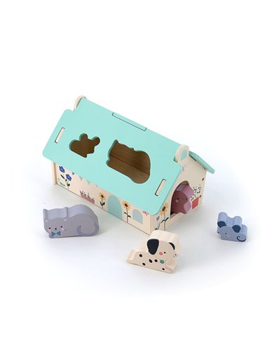 Boîte à formes Maison des animaux - Sarah Betz - Vilac