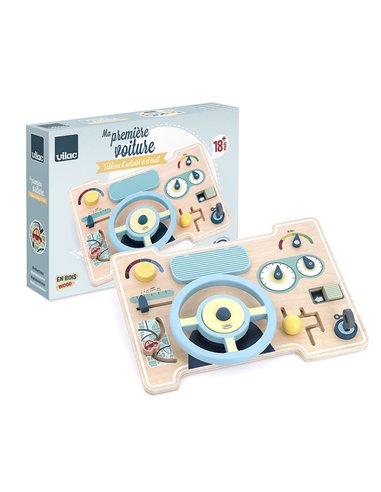 Jeu d’éveil en bois Tableau de bord multi-activités - Vilac