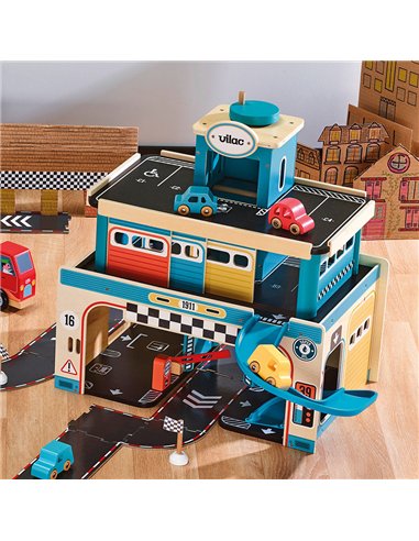 Garage en bois vintage Vilacity - Vilac
