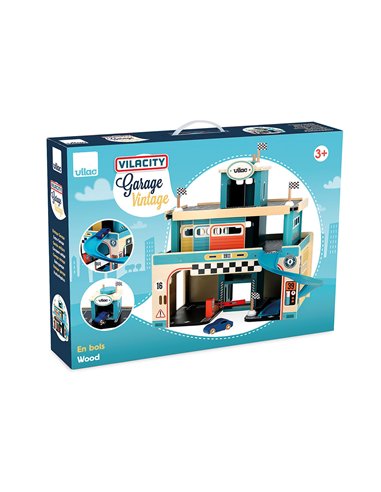 Garage en bois vintage Vilacity - Vilac
