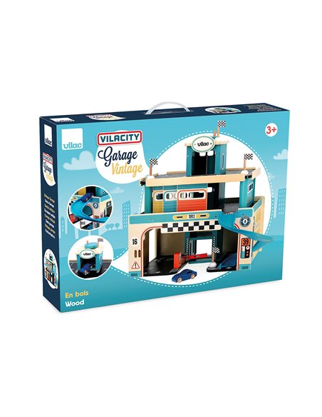 Garage en bois vintage Vilacity - Vilac