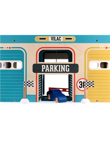 Garage en bois vintage Vilacity - Vilac
