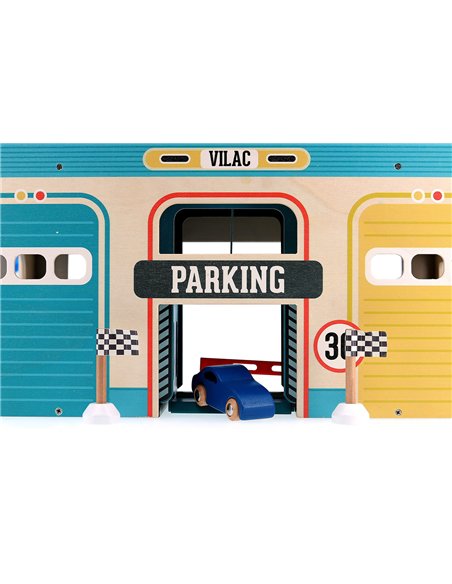 Garage en bois vintage Vilacity - Vilac