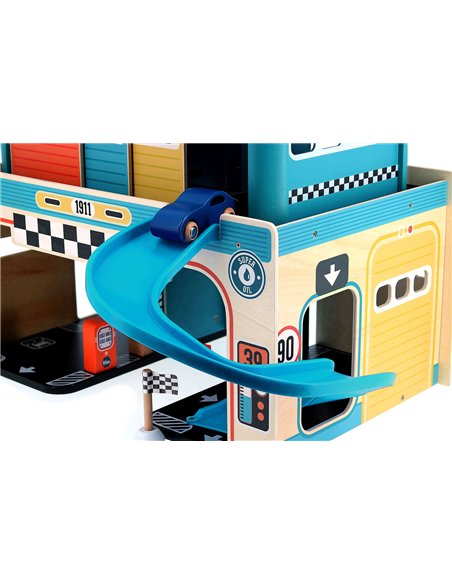 Garage en bois vintage Vilacity - Vilac
