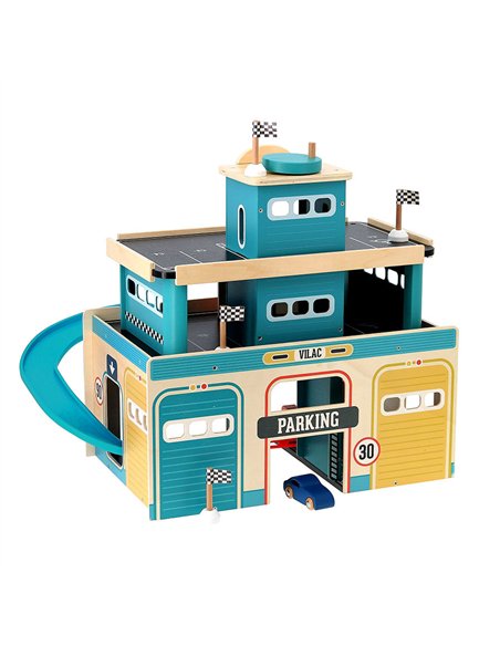 Garage en bois vintage Vilacity - Vilac